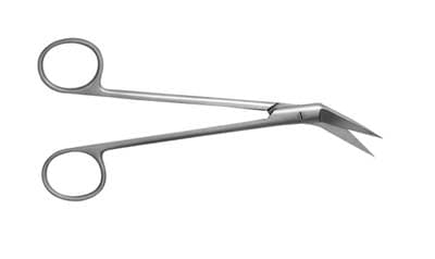 J&J Instruments Kelly Scissors, 6.25" Angled, Stainless Steel, 12-195, 1/Pkg thumbnail 3
