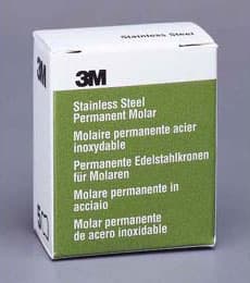 3M ESPE Stainless Steel Permanent Molar Crown, 6LR4, Lower Right First Permanent Molar, Size 4, 5/Box thumbnail 18