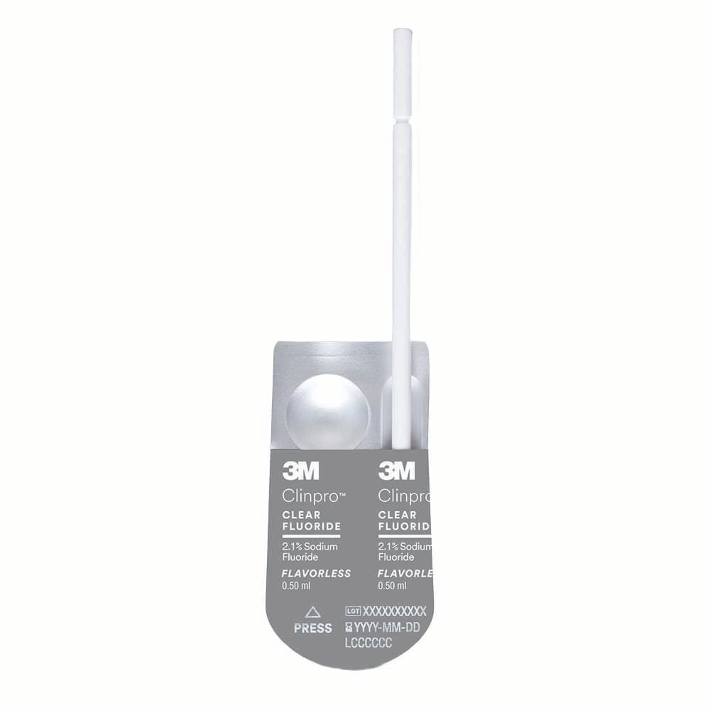 3M Clinpro Clear Fluoride Treatment, Flavorless, 2.1% Sodium Fluoride, 0.5 mL Unit Dose, 50/Pk, 7200FF thumbnail 11