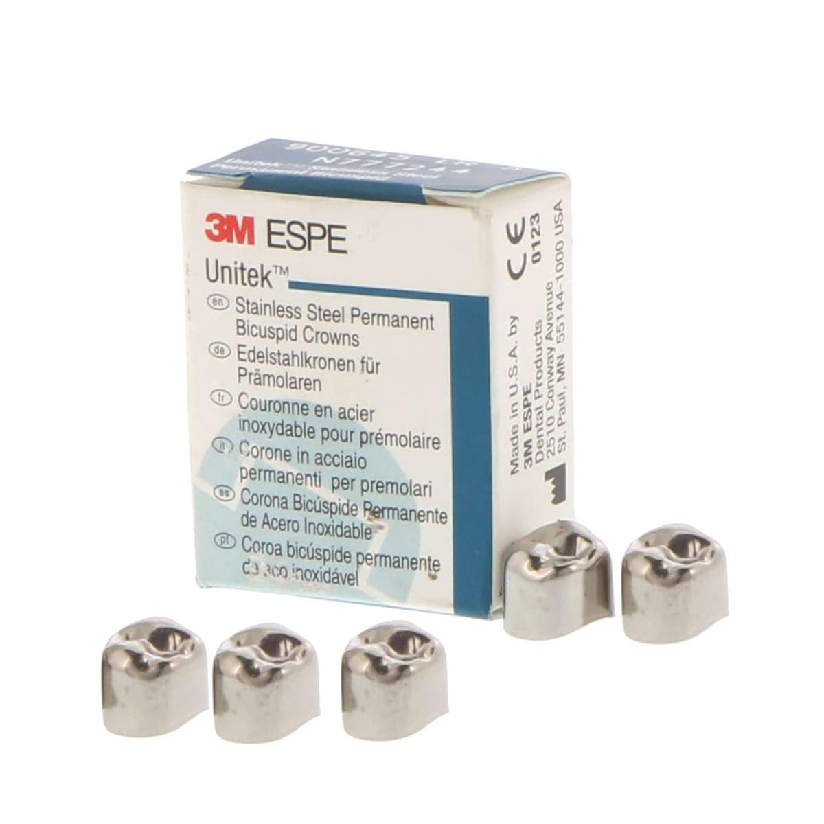 3M Unitek Permanent Stainless Steel Crowns, First Permanent Molar, Lower Left, Size 6 (1LL6), 5/Box, 900336 thumbnail 16