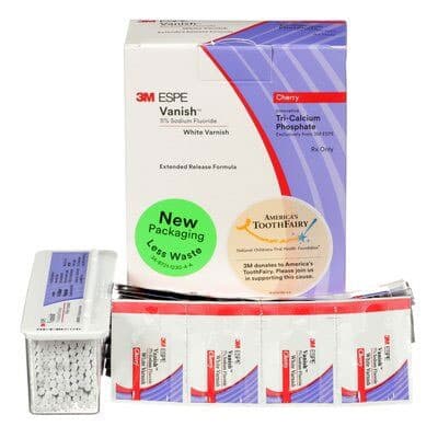 3M Vanish 5% Sodium Fluoride White Varnish with TCP, Cherry Flavor, 0.5 mL Unit Dose, 100/Bx, 12150C thumbnail 15