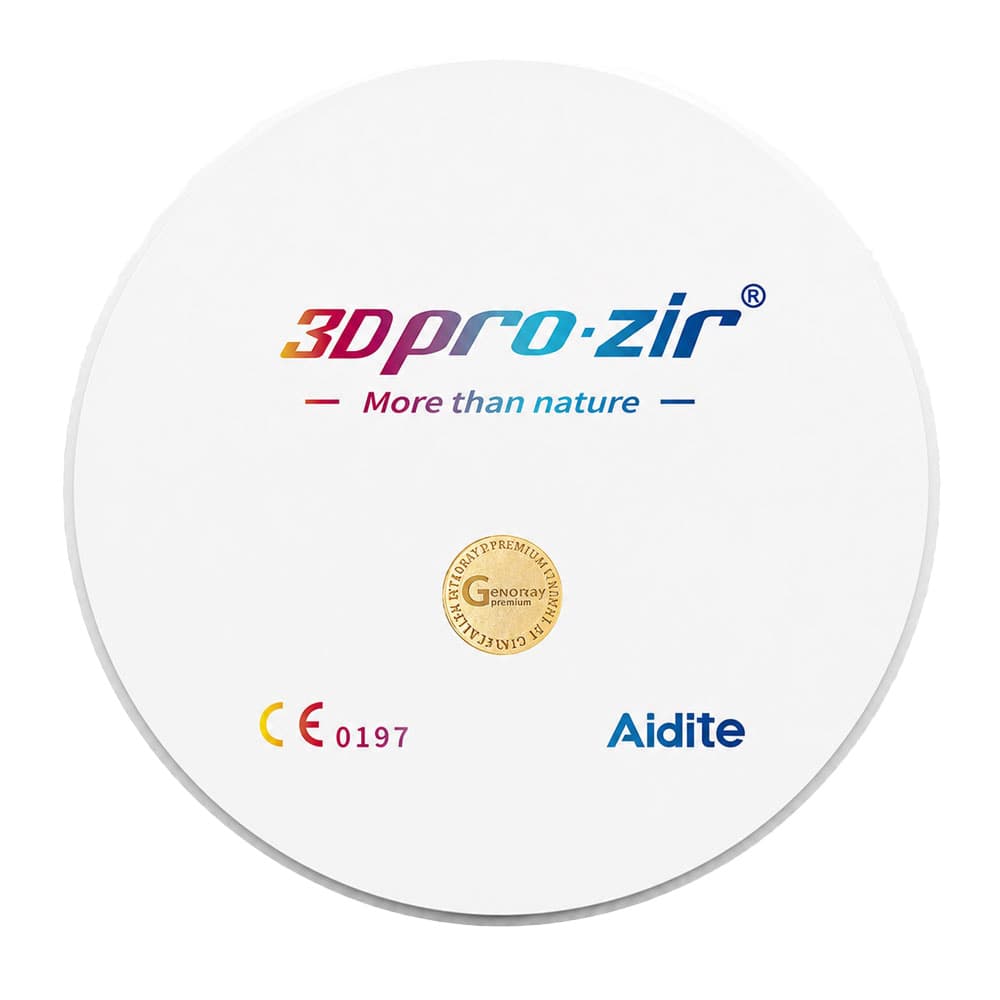 Aidite 3D Pro Zir Multilayer Zirconia Disc, Shade C1, 98 x 14mm, 1/Pk thumbnail 3