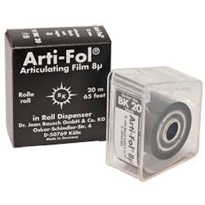 Bausch Arti-Fol Ultra-Thin 8 Micron Single-Sided Articulating Film, Black, 22 mm x 20 m Roll in Dispenser, BK20 thumbnail 12