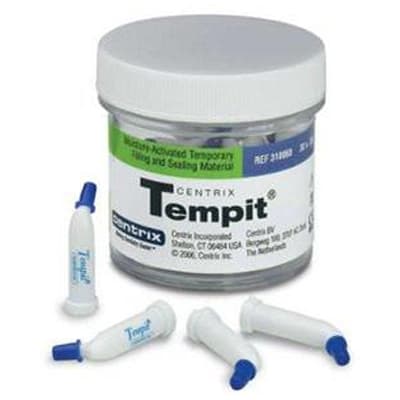 Tempit Moisture-Activated Temporary Filling and Sealing Material, Pre-Filled Tips, 0.35 g, Medium Viscosity, 30/Pk, 310060 thumbnail 20