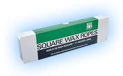 Hygenic Utility Wax Square Ropes, White, 3/16" x 11", 44/Box, H00820 thumbnail 16