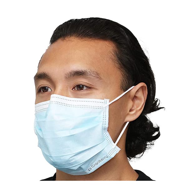 Cranberry S3+ Earloop Face Mask, ASTM Level 3, 3-Ply, Blue, 50/Box, S3160B thumbnail 26
