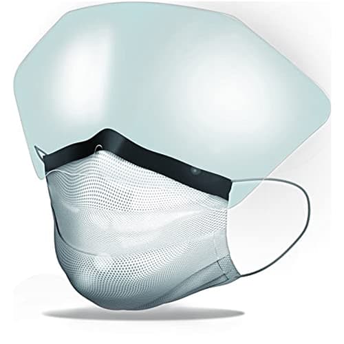 Cranberry Repel 4-Ply Anti-Glare Wide-Angle Earloop Face Mask with Shield, ASTM Level 3, Pearl Silver, 25/Box, R2980SI thumbnail 17