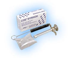 COE Aluminum Impression Syringe, Complete Package, 1 Barrel, 1 Plunger, 12 Plastic Tips, Cleaning Brush, 159001 thumbnail 10