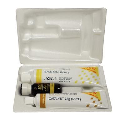 GC America COE-FLEX Lead-Free Polysulfide Impression Material, Standard Package, Injection Type (Light Body), Regular Set, 90 mL Base / 45 mL Catalyst / 15 mL Adhesive, 131003 thumbnail 15