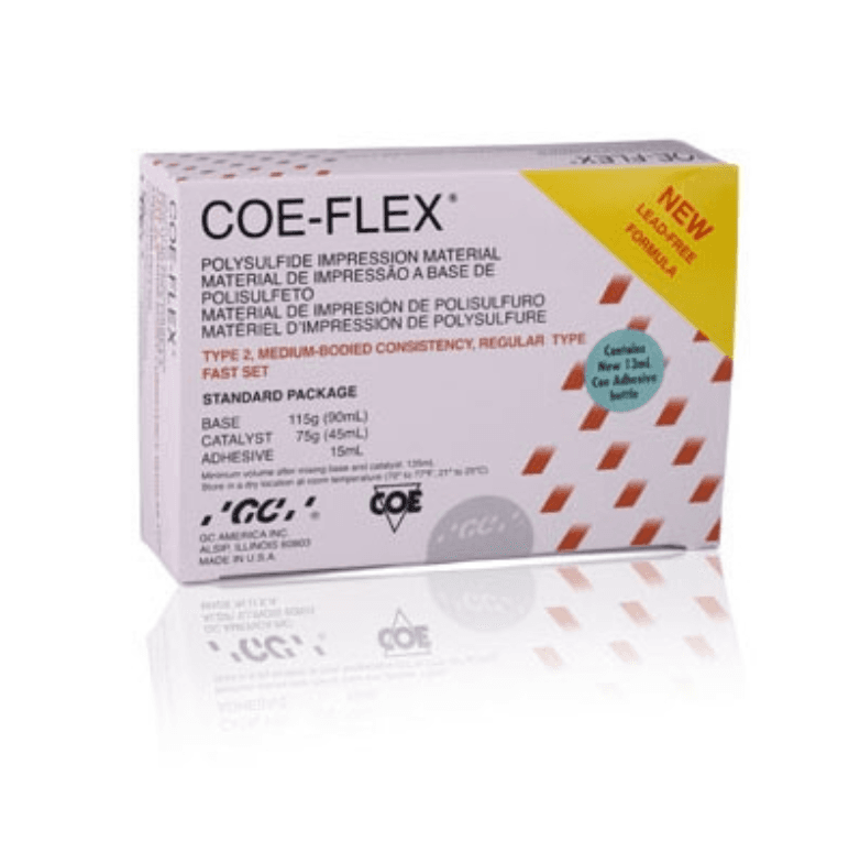 Coe-Flex Lead-Free Polysulfide Impression Material, Regular Body (Medium), Fast Set, Standard Package, 90 mL Base / 45 mL Catalyst / 15 mL Adhesive, 131005 thumbnail 17