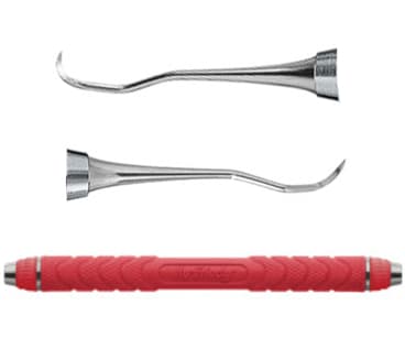 Hu-Friedy EverEdge 2.0 Sickle Scaler, Double-Ended, 204SD, Resin 8 Colors Handle (Red), S204SDC8E2 thumbnail 12
