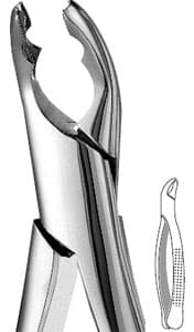 Hu-Friedy #151AS Split Beak Serrated Extraction Forceps, Lower Anteriors and Premolars, Stainless Steel, Each thumbnail 8