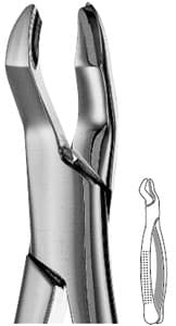 Hu-Friedy Presidential Extraction Forceps, Upper Molars, 53R, 1st & 2nd Right, Pointed Bayonet Beaks, Stainless Steel, Each, F53R thumbnail 10