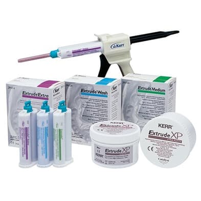 Kerr Extrude MPV Vinyl Polysiloxane Impression Material, Single-Mix/Monophase, Dark Green, Regular Set, 32 x 50 mL Cartridges with 96 Mixing Tips, 28421 thumbnail 5