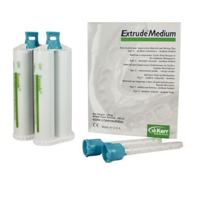 Kerr Extrude VPS Impression Material, Medium Body, Green, 50 ml Cartridges, 2/Pk with 6 Mixing Tips, 28417 thumbnail 11