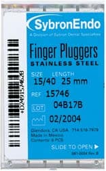 Kerr Finger Pluggers, 25mm, Size #45, White, 6/Pk, 15745 thumbnail 3