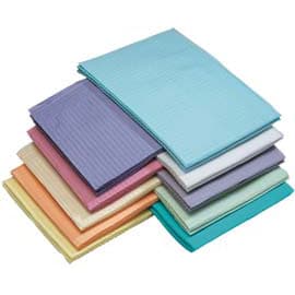 Medicom SafeBasics Dry-Back Patient Bibs, 2-Ply Tissue with Poly Backing, White, 13" x 18", 500/Case, 8283 thumbnail 6
