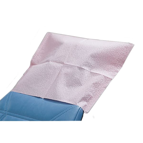 SafeBasics White Tissue/Poly Headrest Covers, 10" x 10", Disposable, 500/Box, 3014 thumbnail 5