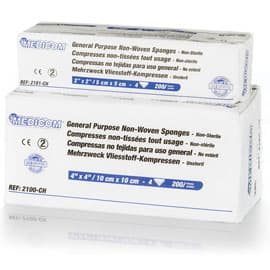 SafeBasics General Purpose Non-Woven Sponges, 3" x 3", 4-Ply, Non-Sterile, 4000/Case, 2103-CH thumbnail 6