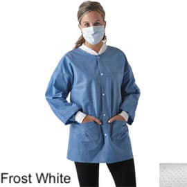 SafeWear Disposable Hipster Jacket, Extra Large, White Frost, 45 g/m2 SMS, 12/Pk, 8105-D thumbnail 15