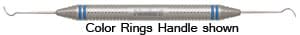 Nordent #2A Double-Ended Explorer, DuraLite ColorRings Handle, Stainless Steel thumbnail 4