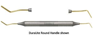 Nordent #37 Composite Placement Instrument, Double End, Double Paddle, Titanium Nitride Coated, DuraLite ColorRings Handle, Stainless Steel, 37T thumbnail 3