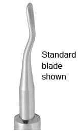 Nordent #46R Serrated Back-Action Surgical Elevator, 3.2mm Blade, Hexagonal Handle, Single End, E46RSR thumbnail 7