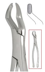 Nordent #53L Extraction Forceps, Upper Left 1st & 2nd Molar, Bayonet Pattern, Stainless Steel, American Style thumbnail 5