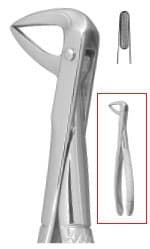 Nordent #74 Extraction Forceps, Lower Roots, English Pattern, Serrated, Stainless Steel, FE74 thumbnail 5