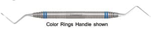 Nordent Root Tip Pick, Double-Ended, Davis #11, DuraLite ColorRings Handle, Stainless Steel thumbnail 2