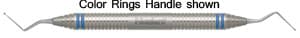 Nordent #11L Endodontic Excavator, Spoon, Double End, Extra Long Shank, DuraLite ColorRings Handle, Stainless Steel thumbnail 4
