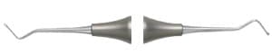 Nordent Excavator DE Spoon #1S (38/39), 1.0 mm Head, DuraLite ColorRings Handle, Stainless Steel, Double End thumbnail 3