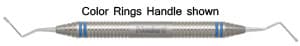 Nordent #31L Endodontic Excavator, Double-Ended, Long Shank, Elongated Spoon Blade 1.6 mm, DuraLite ColorRings Handle, Stainless Steel thumbnail 5