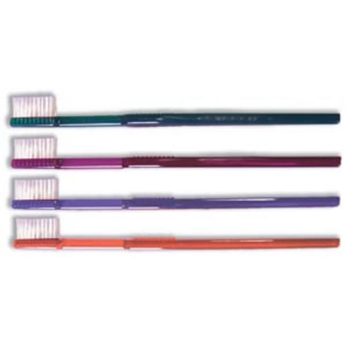 OraLine Coral Max 47 Toothbrush, 47 Tuft, Narrow Neck, Soft Bristles, 4 Assorted Colors, 144/Case thumbnail 2