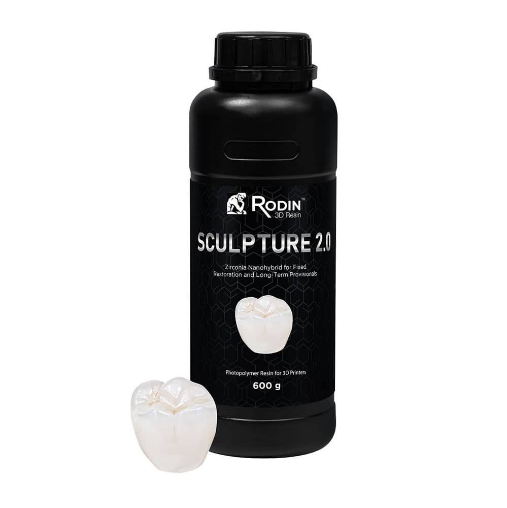 Pac-Dent Rodin Sculpture 2.0 Ceramic Nanohybrid 3D Resin, Shade C3, 600 g Bottle, 23900 thumbnail 4
