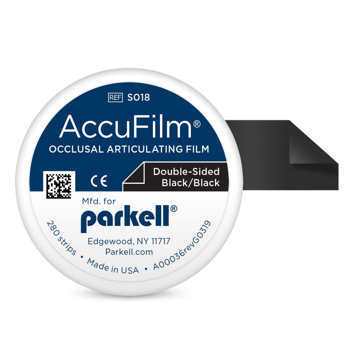 AccuFilm II Double-Sided Articulating Film, Black/Black, Pre-Cut Strips, 3-1/2" x 7/8", 21 Microns, 280/Pkg, S018 thumbnail 15