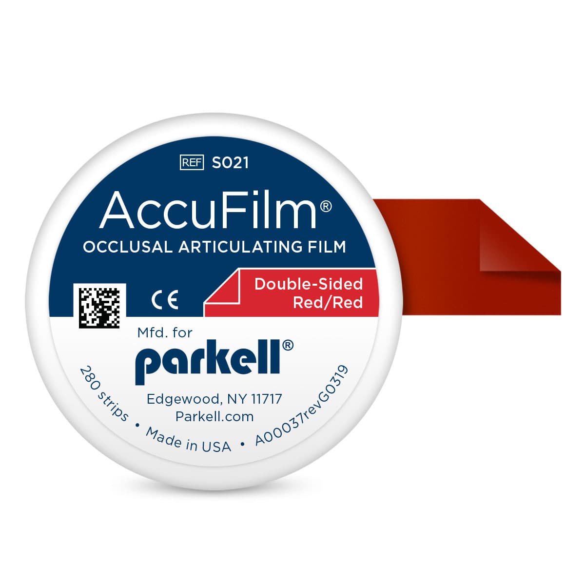 AccuFilm II Double-Sided Articulating Film, Red/Red, Pre-Cut Strips, 3-1/2" x 7/8", 21 Microns, 280/Pkg, S021 thumbnail 15