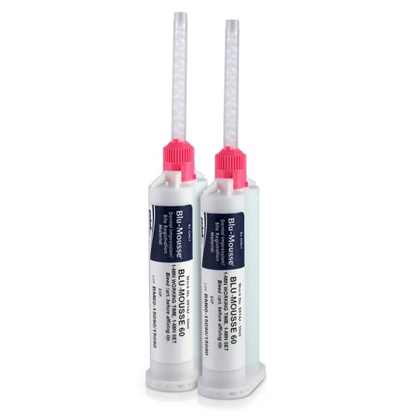 Blu-Mousse 60 VPS Bite Registration Material, 60-Second Set, 50 ml Split Cartridges, 2/Pk, S440S thumbnail 13