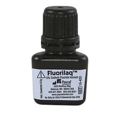 Fluorilaq™ Squeeze 5% Sodium Fluoride Varnish, Bubblegum, 9.5 mL Bottle with 30 Brushes, 10-420 thumbnail 11