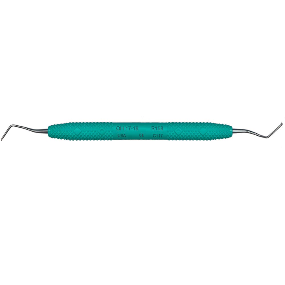 PDT O'Hehir New Millennium 17/18 Debridement Curette, Double-Ended, Green Resin Handle, R158 thumbnail 14