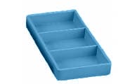 Plasdent Blue Drawer/Cabinet Organizer #17, 8"L x 4"W x 1"H, Autoclavable, 300CR17 thumbnail 2