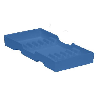 Plasdent Blue Cabinet Organizer #16A, 8"L x 4"W x 1"H, Autoclavable, 300CR16A thumbnail 2