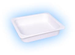 Plasdent Operation Tub, White, 9-3/8" x 11-1/2" x 2-5/8" with 3/4" Lip, 500TB-1 thumbnail 8