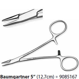 Premier Dental Baumgartner Needle Holder, 5" (12.7 cm), Stainless Steel, 1 Each thumbnail 7