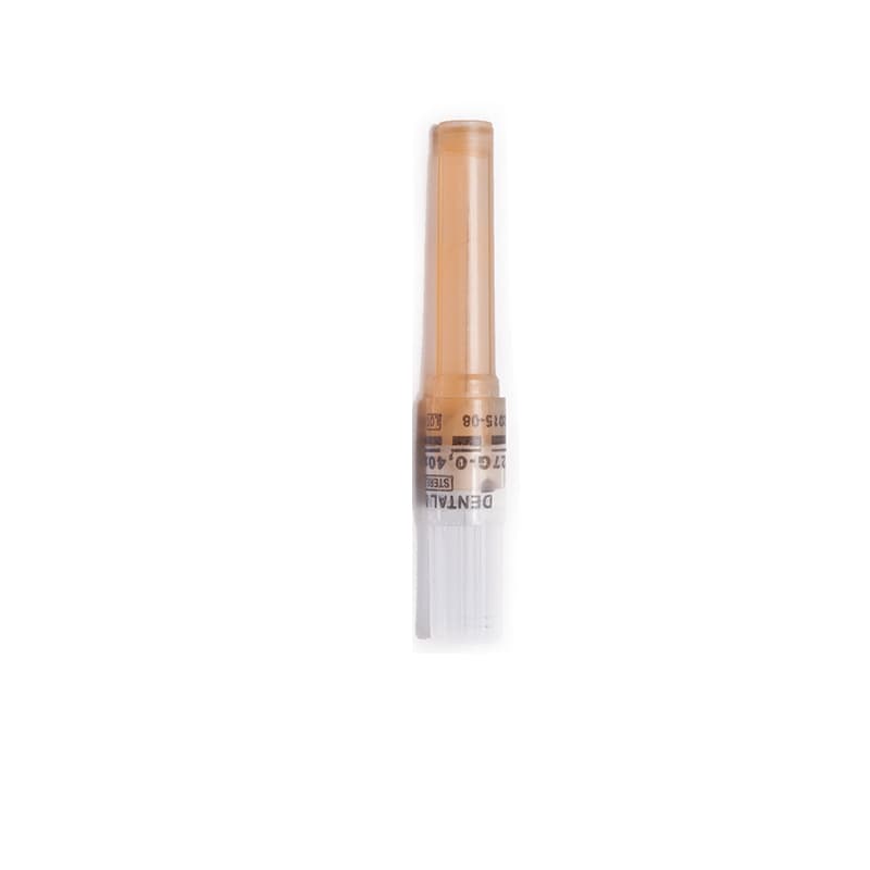 Quala Dental Anesthetic Needles, Plastic Hub, 27 Gauge, Short, 1", Orange, 100/Pk, DP47827 thumbnail 3