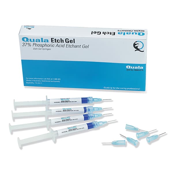 Quala Etch Gel 37% Phosphoric Acid Economy Kit, 12 x 2.0 mL Syringes with 50 Disposable Applicator Tips, Q400122ML thumbnail 3