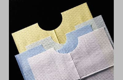 TIDI Ultimate Contour Neck Patient Bib, 3-Ply Tissue with Poly Back, Blue, 18" x 22", 400/Case, 917903 thumbnail 11