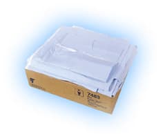 Tidi Products Prophy/Endo Bib, 29" x 21", Lavender, Tissue/Poly/Tissue, Contour Neck, 100/Case, 917480 thumbnail 7