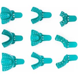Vista Apex Disposable Plastic Impression Trays, #8 Upper Left/Lower Right, Green, Perforated, 12/Pk, 311008 thumbnail 9