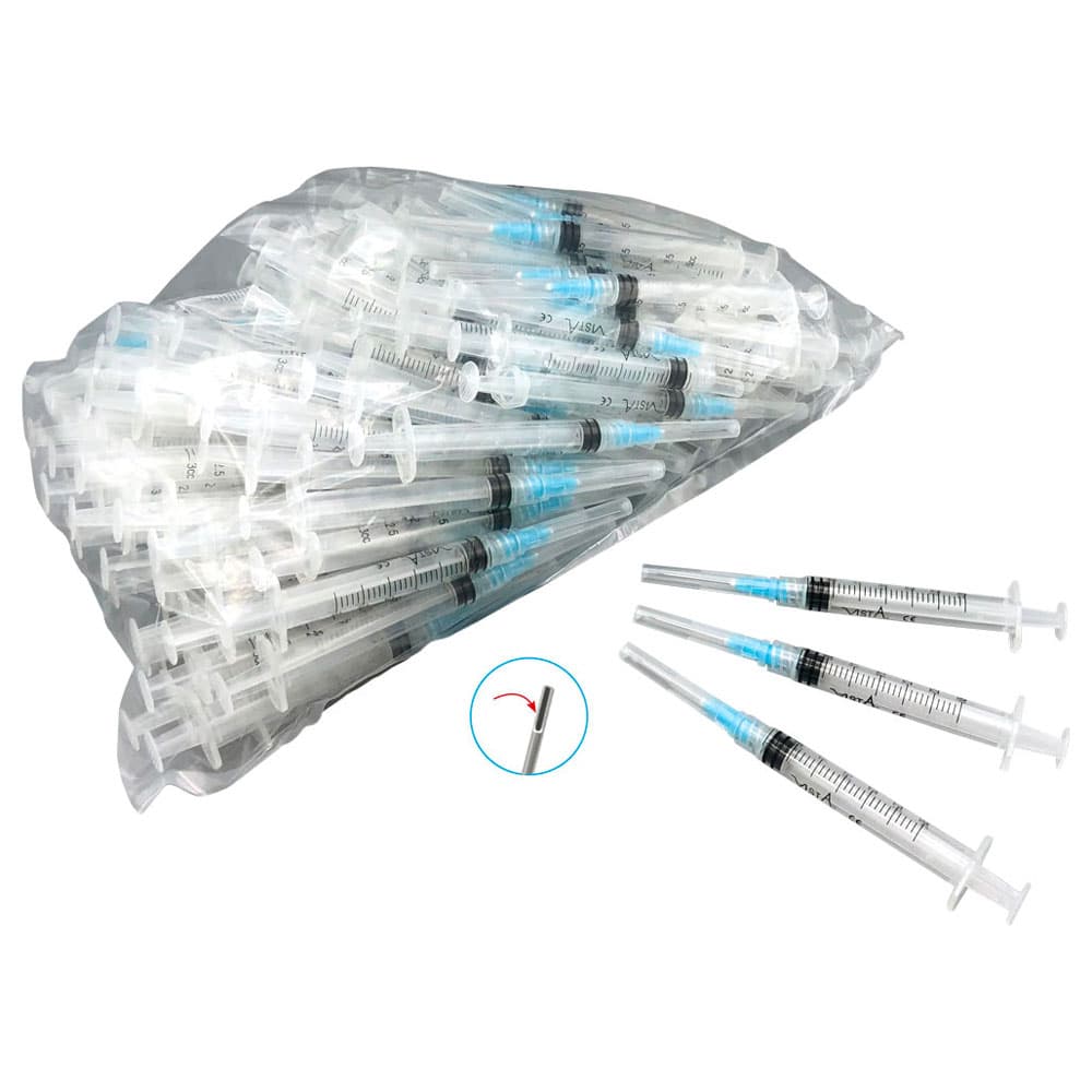 Appli-Vac Pre-Tipped Endodontic Irrigation Syringes, Luer Lock, 3 cc, 23 Ga, Blue, 100/Pk, 316133 thumbnail 15